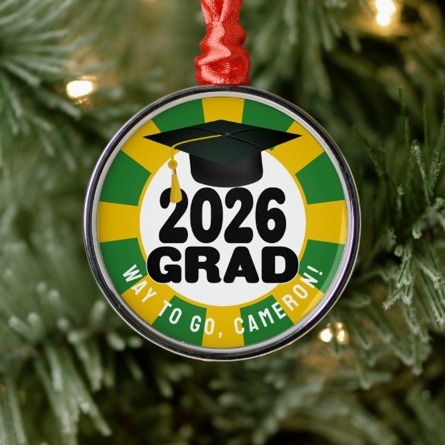 Bold Class of 2026 Graduation Metal Tree Decoration (Tree)