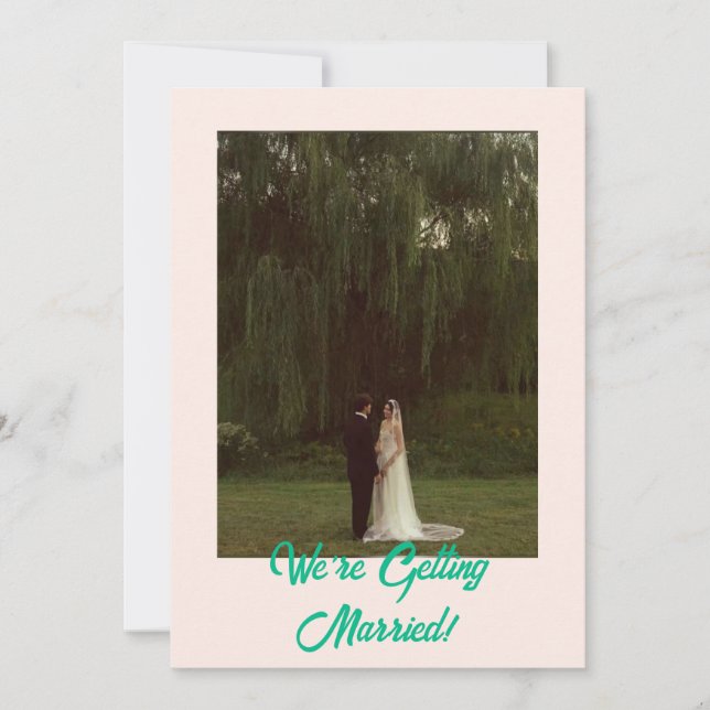 Bold Classic Western Simple Modern Wedding Invitation (Front)