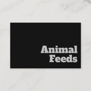 Bold & Clear Animal Feeds Design Business Card