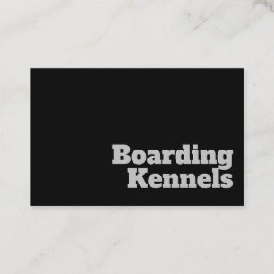 Bold & Clear Boarding Kennels Design Business Card