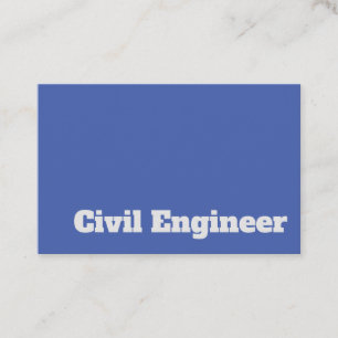 Bold & Clear Civil Engineer Design Business Card