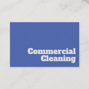Bold & Clear Commercial Cleaning Design Business Card