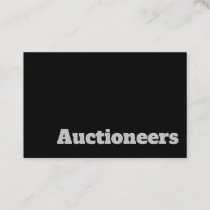 Bold & Clear Deign - Auctioneers Business Card