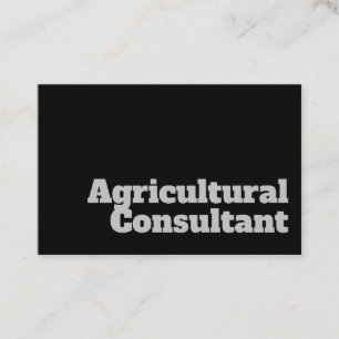 Bold & Clear Design - Agricultural Consultant Business Card