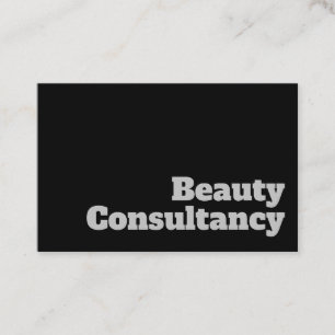 Bold & Clear Design - Beauty Consultancy Business Card