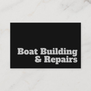 Bold & Clear Design - Boat Building & Repairs Business Card