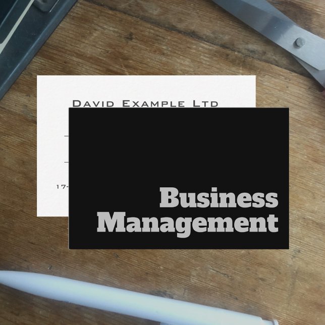 Bold & Clear Design - Business Management Card (Creator Uploaded)