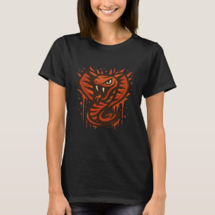 Bold Cobra Illustration – Fierce Modern Snake  T-Shirt