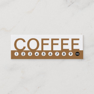 bold COFFEE customer loyalty Card