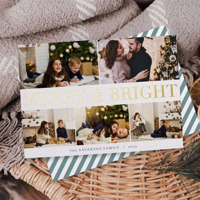 Bold Collage | Merry & Bright 5 Photo (Creator Uploaded)