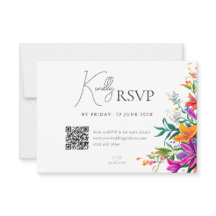 Bold Colorful Floral Summer Chic Flower Wedding