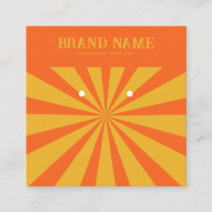 Bold Colorful Star Modern Earrings Display Card