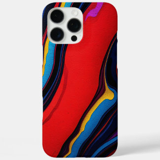 Bold Colors" Abstract Vibrant Lines iPhone 16 Pro Max Case