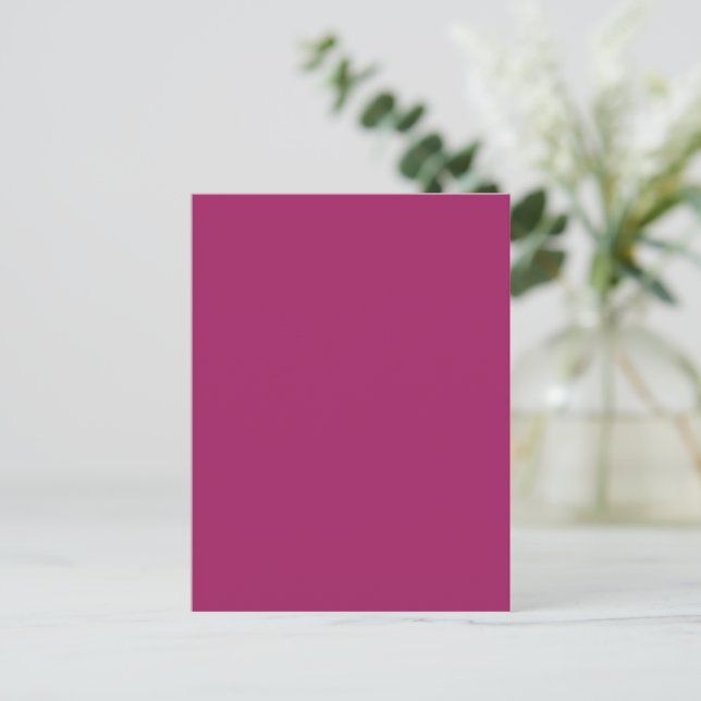 Bold Colour Block Wedding Invite – Magenta (Standing Front)