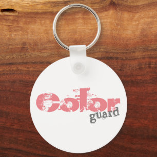 Bold Colour Guard Text Key Chain
