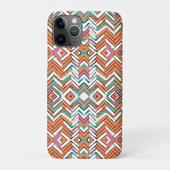 Bold Colour Herringbone Chevron pattern Case-Mate iPhone Case (Back)