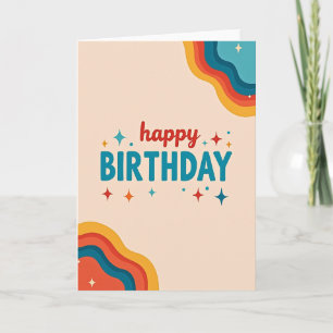 Bold Colour Pop Birthday Card