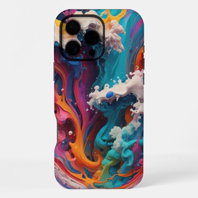 Bold & Colourful: Elevate with this Abstract Desig iPhone Case (Back)