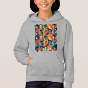 Bold, colourful faces celebrating individuality