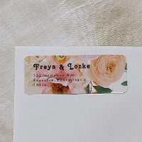 Bold Colourful Floral | Return Address Label