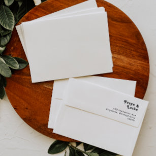Bold Colourful Floral   Wedding Invitation Envelop Envelope
