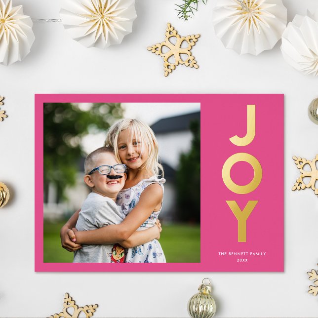 Bold Colourful JOY Christmas Photo (Creator Uploaded)