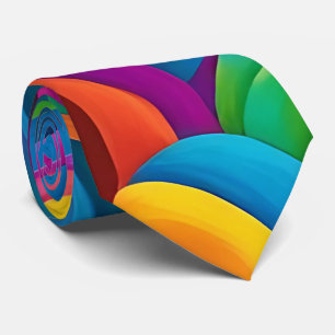 Bold Colourful Paisley Neck Tie