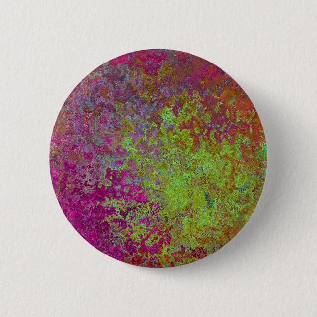 Bold, Colourful, Splatter Paint, Grunge Abstract 6 Cm Round Badge (Front)