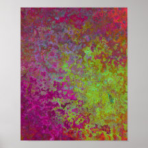 Bold, Colourful, Splatter Paint, Grunge Abstract