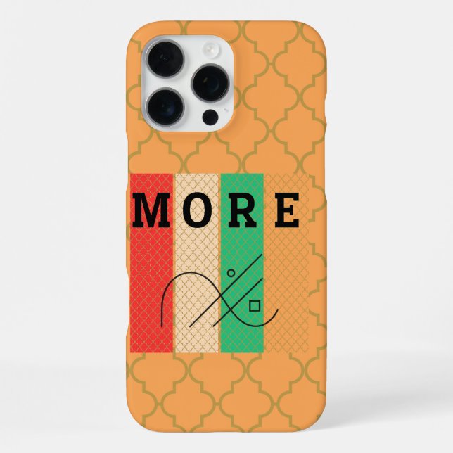 Bold Contrast & Geometry iPhone Case (Back)