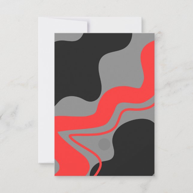 Bold Contrast Modern Greeting Card (Front)