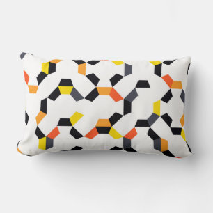 Bold, cool, trendy, unique, modern geometric art lumbar cushion