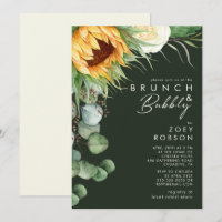 Bold Country Sunflower Dark Green Brunch & Bubbly