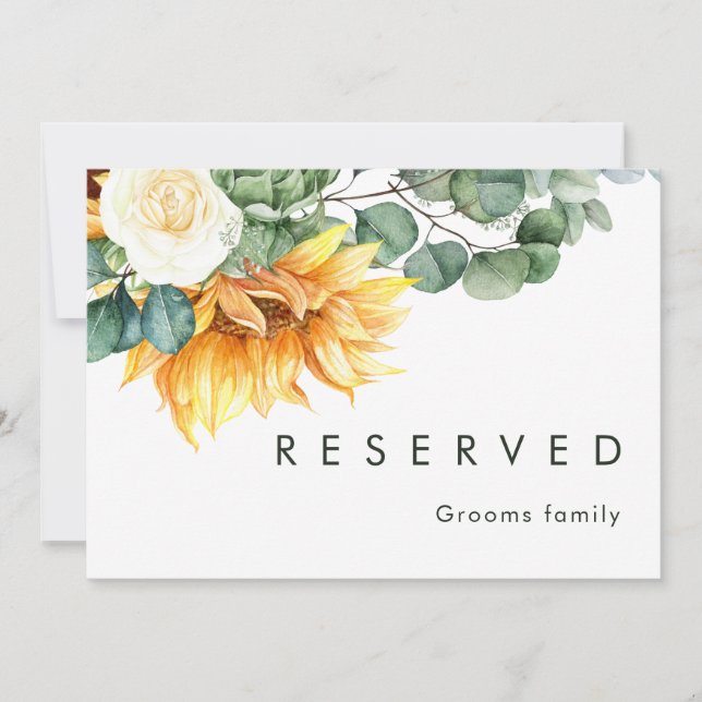 Bold Country Sunflower | Reserved Sign (Front)