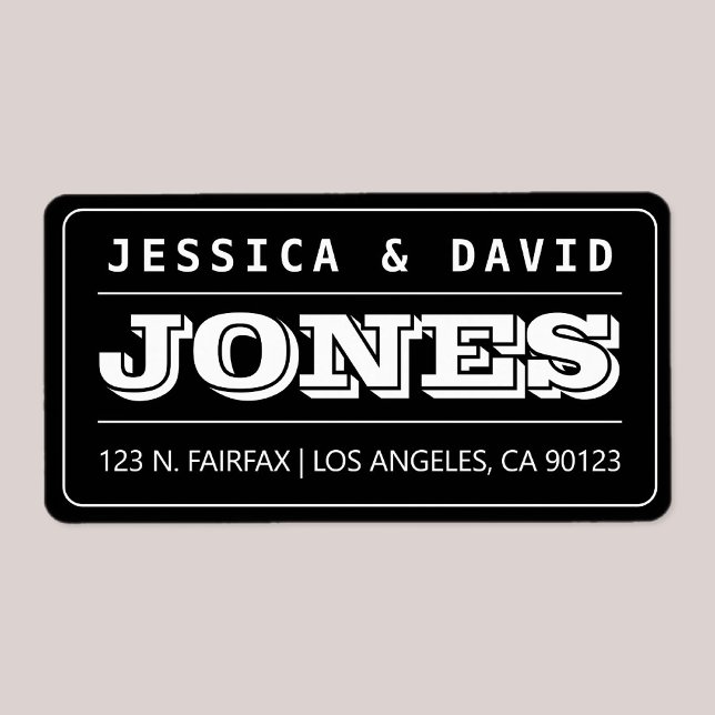 Bold Creative Looking Black & White Label (Creator Uploaded)