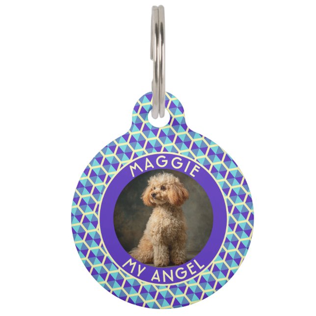 Bold Custom Pet Appreciation Gift Hexagon Print Tag (Front)