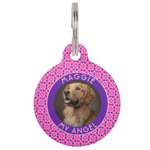 Bold Custom Pet Appreciation Gift Square Pattern Tag
