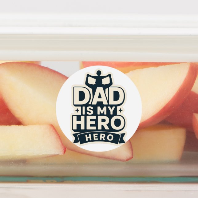 Bold Dad Hero Father's Day Sticker (Affixed)