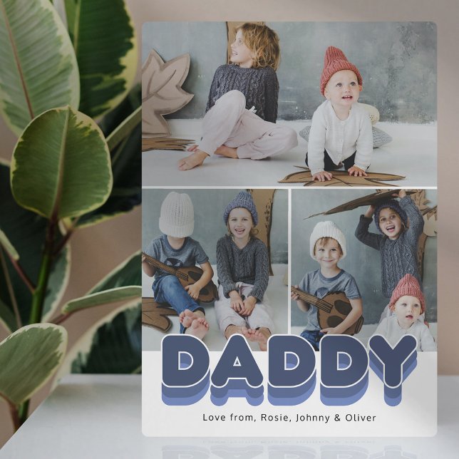 Bold Daddy Family Moments Photo Plaque (Creator Uploaded)