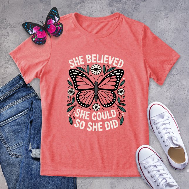 Bold Daisy Butterfly Motivation Shirt (Creator Uploaded)
