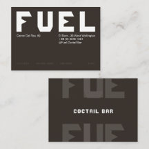 Bold Dark Industrial Lounge Business Card