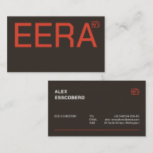 Bold Dark Orange Red Minimalist Corporate Business