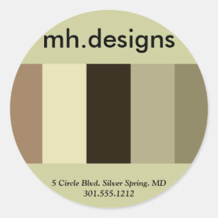 Bold Designer Business Stickers