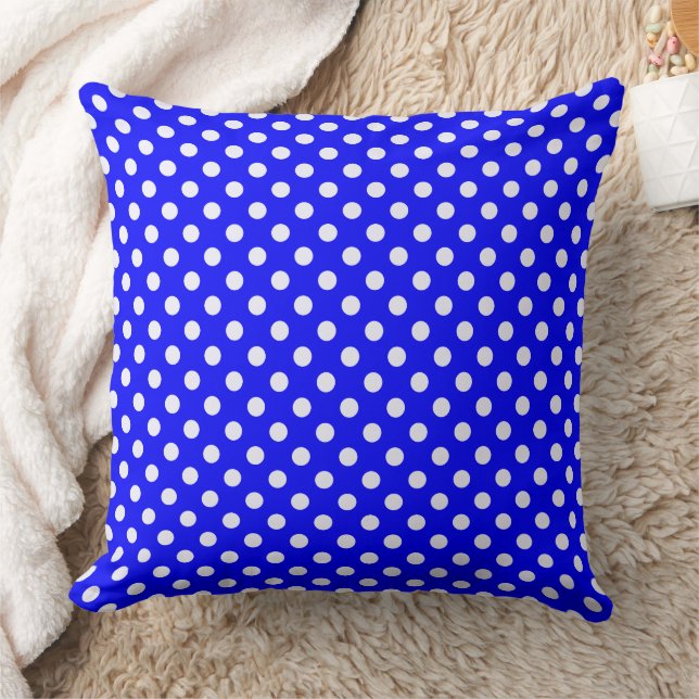 Bold Diagonal Polka Dot Pattern Cushion (Blanket)