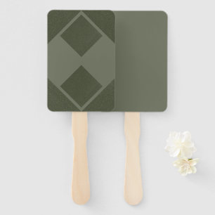 Bold Diamond Moss Green Event Fans