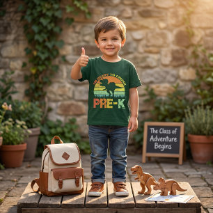 Bold Dinosaur T-Rex Ready To Crush 1st Grade Back- T-Shirt