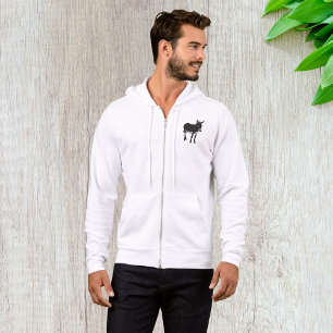 Bold Donkey Silhouette Farm Animal Hoodie