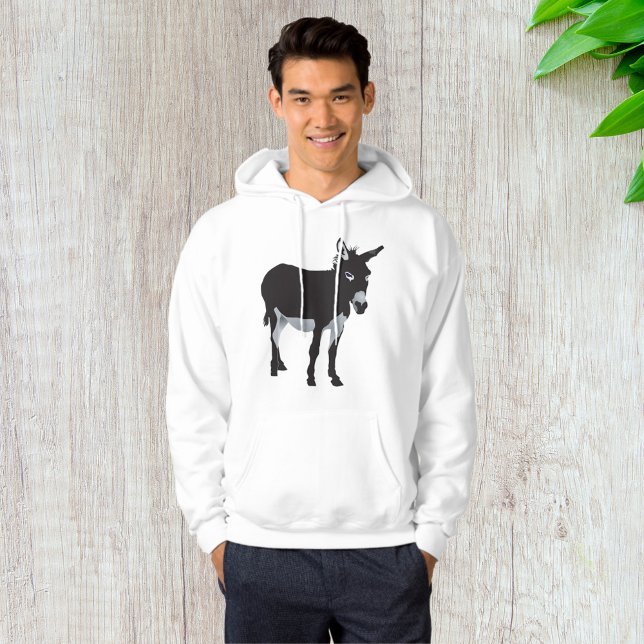 Bold Donkey Silhouette Farm Animal Hoodie (Creator Uploaded)
