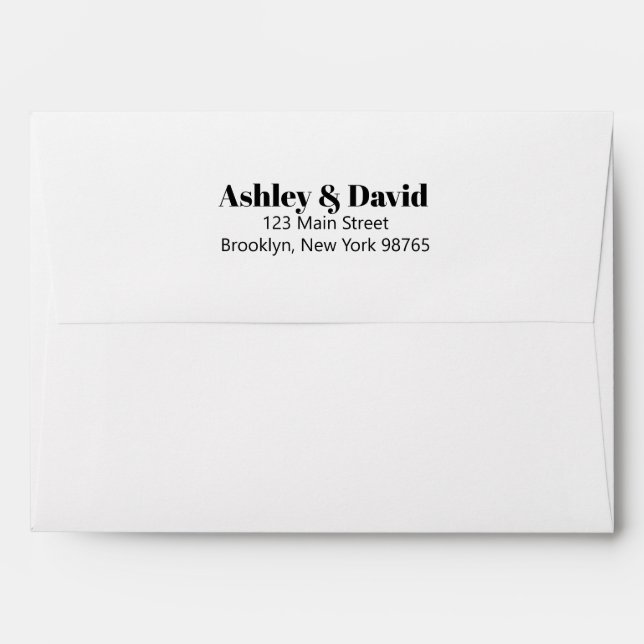 Bold Dramatic Invitation Envelope (Back (Top Flap))