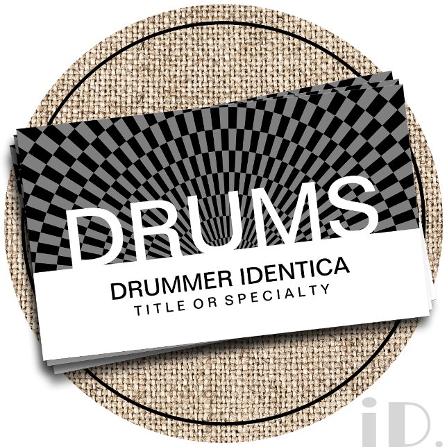 bold DRUMS checks Business Card (Creator Uploaded)